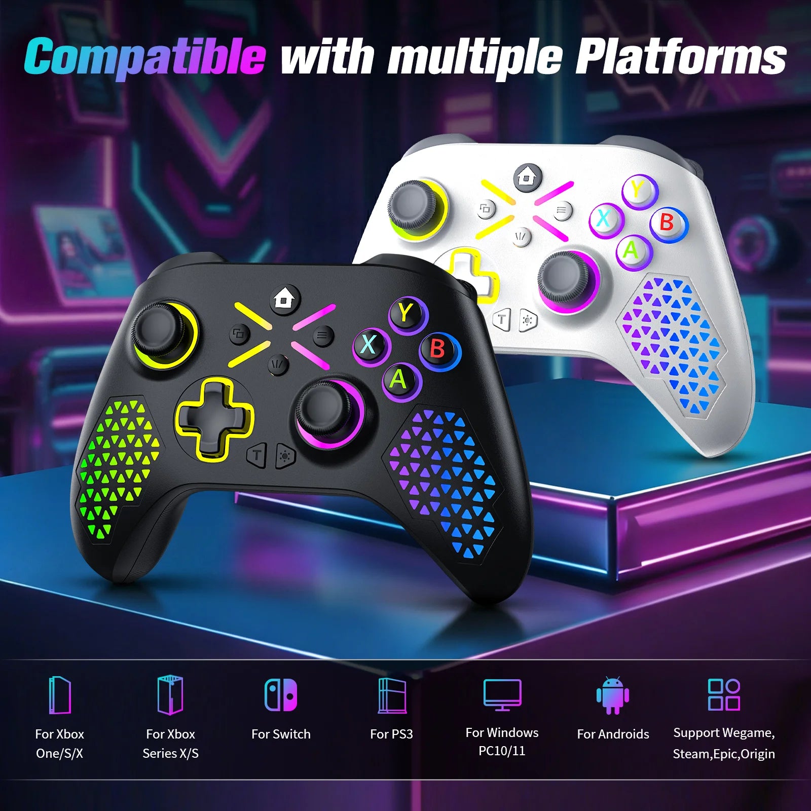 Wireless Gamepad for Xbox One ,Xbox Seris S ,Xbox Series X Console Win 7 8 10 Dual Vibra with Six Axis Gyroscope Game Controller