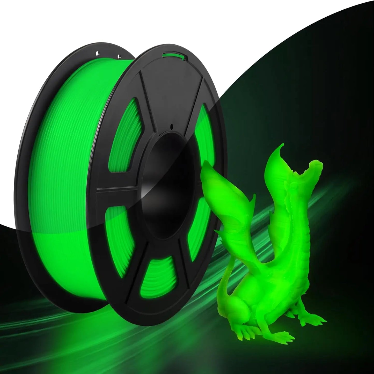 Glow in the Dark Filament Multicolor, Green, Blue, Purple and Rainbow, PLA Filament 1.75 Mm, 3D Printer Filament Bundle,