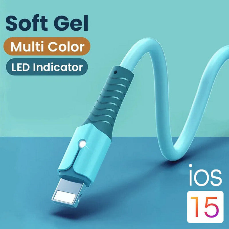 5A Fast Charging USB Cable for Iphone 14 13 12 11 Pro Max X XR 8 7 Light Charger