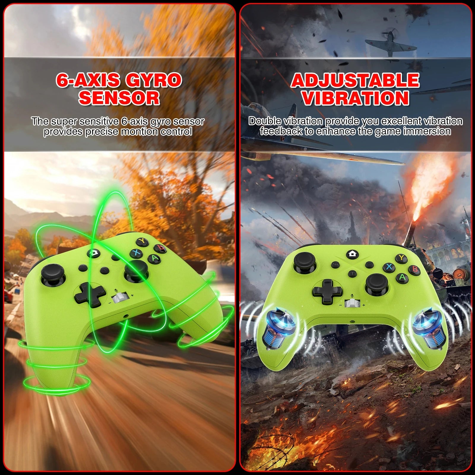 2.4G Wireless Gamepad for Xbox One Series X/S/Pc/Ios//Steam 6 Axis Gyro with Turbo Function Game Consoles Controller Joystick