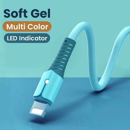 5A Fast Charging USB Cable for Iphone 14 13 12 11 Pro Max X XR 8 7 Light Charger