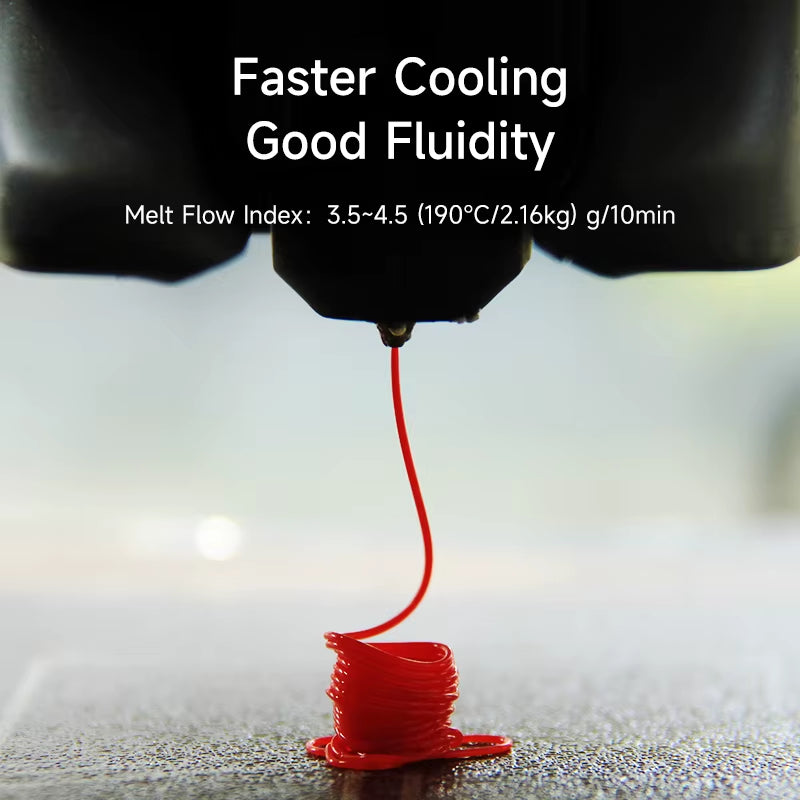 High Speed PLA 3D Filament 1KG 1.75MM Basic PLA 3D Printer Filament for Bambu Lab Pla-Basic Filament Upgraded PLA Filament