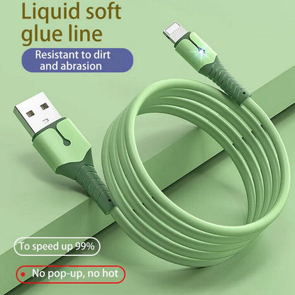5A Fast Charging USB Cable for Iphone 14 13 12 11 Pro Max X XR 8 7 Light Charger