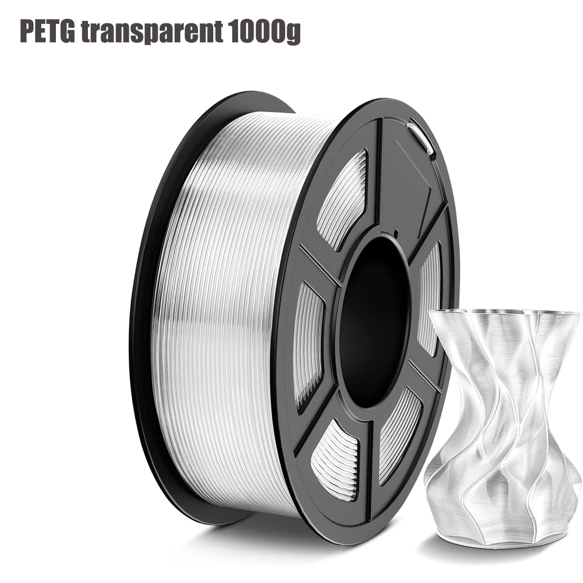 PETG Filament 1.75Mm , 3D Printer Filament PETG Transparent, Strong Toughness,200G/250G/500G/1Kg Filament High Precision, Dimens