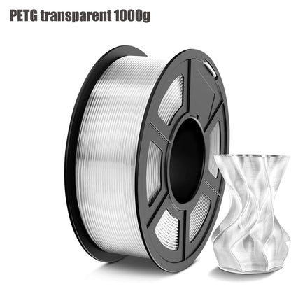 PETG Filament 1.75Mm , 3D Printer Filament PETG Transparent, Strong Toughness,200G/250G/500G/1Kg Filament High Precision, Dimens