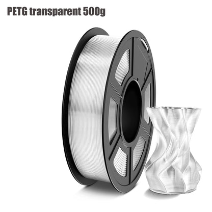 PETG Filament 1.75Mm , 3D Printer Filament PETG Transparent, Strong Toughness,200G/250G/500G/1Kg Filament High Precision, Dimens