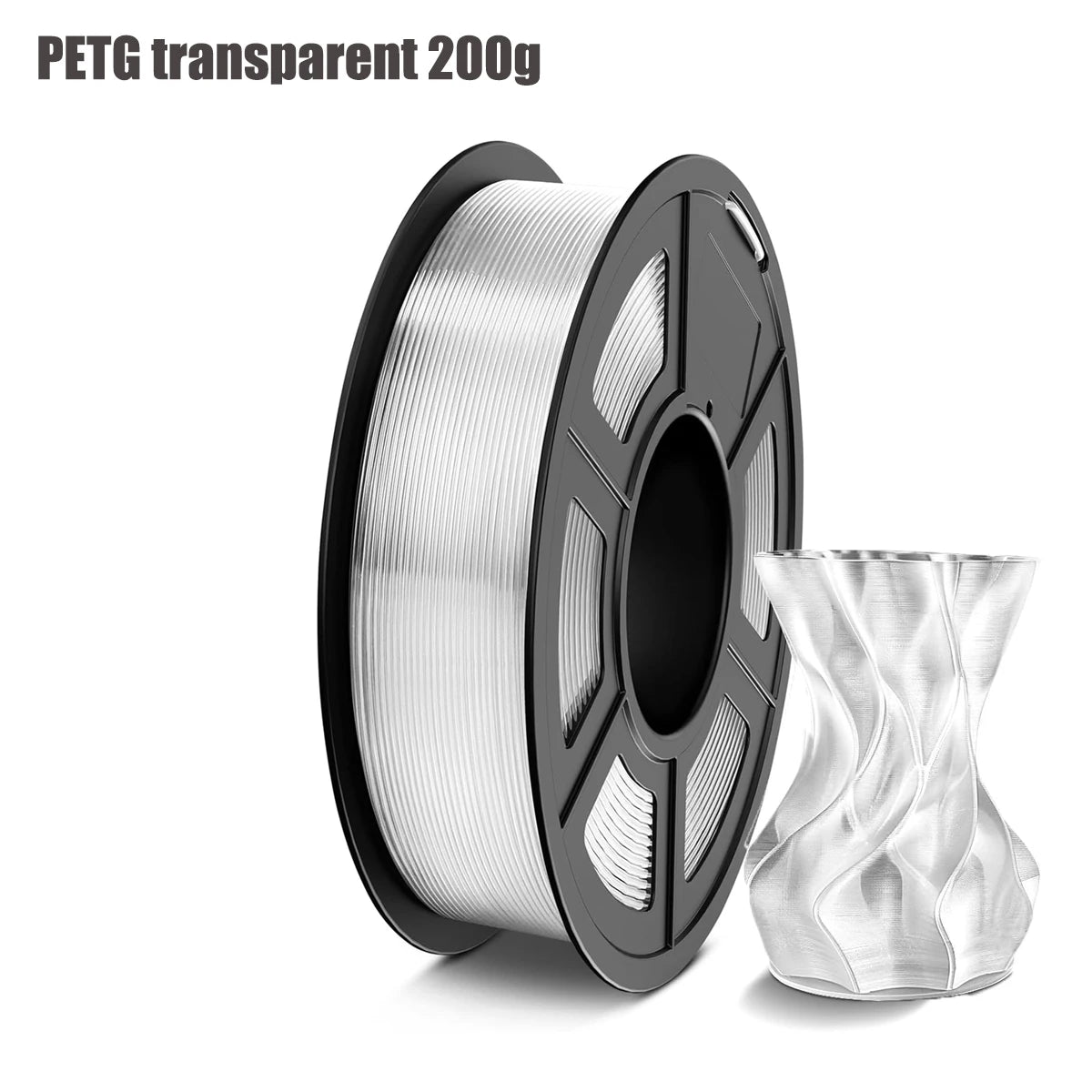 PETG Filament 1.75Mm , 3D Printer Filament PETG Transparent, Strong Toughness,200G/250G/500G/1Kg Filament High Precision, Dimens