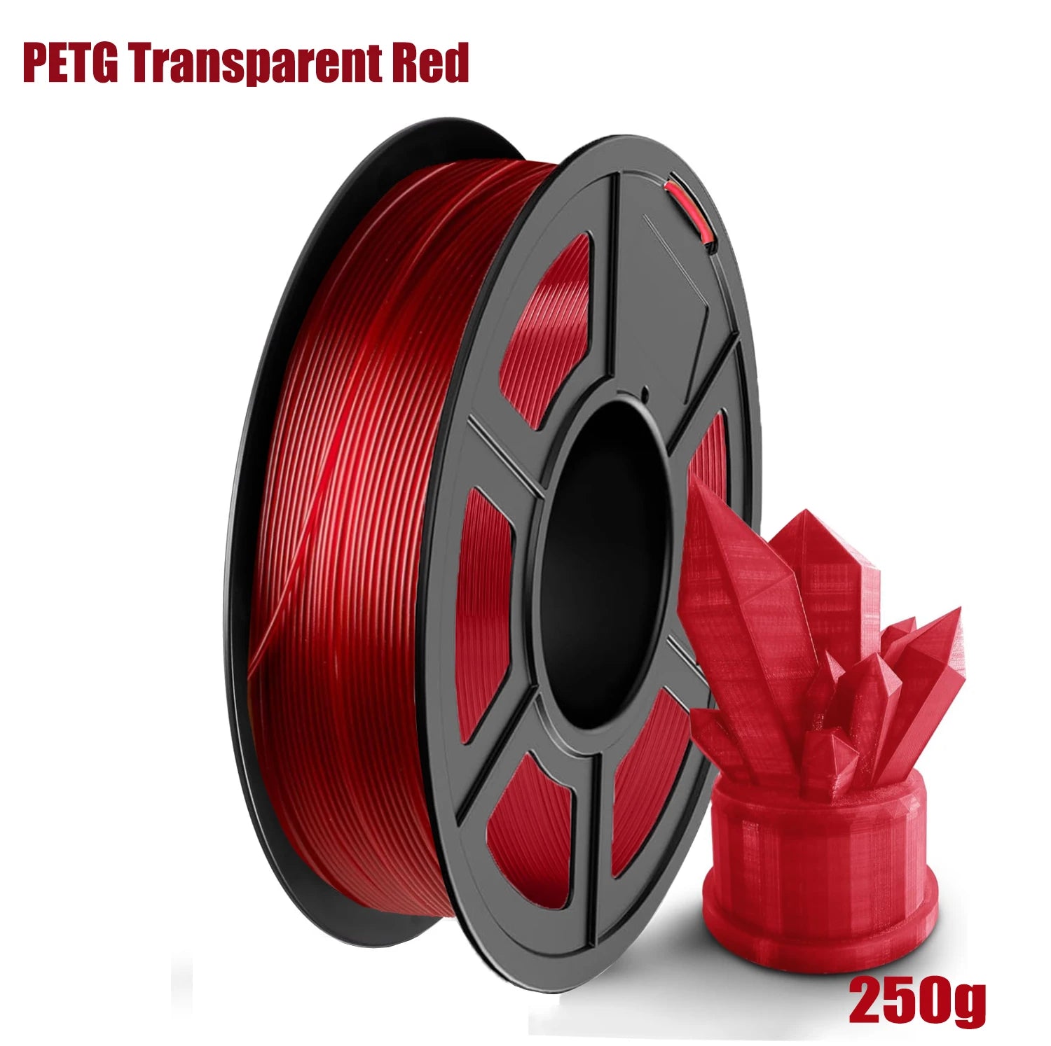 PETG Filament 1.75Mm , 3D Printer Filament PETG Transparent, Strong Toughness,200G/250G/500G/1Kg Filament High Precision, Dimens