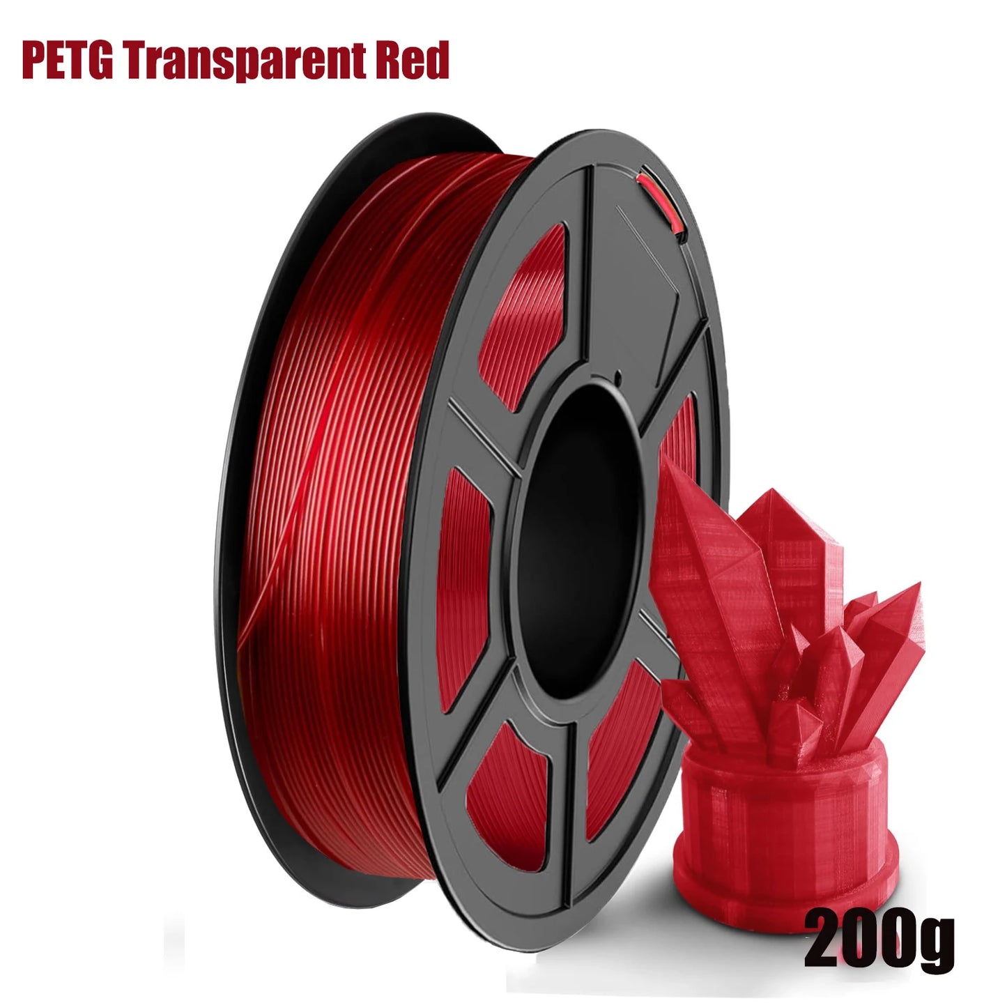 PETG Filament 1.75Mm , 3D Printer Filament PETG Transparent, Strong Toughness,200G/250G/500G/1Kg Filament High Precision, Dimens