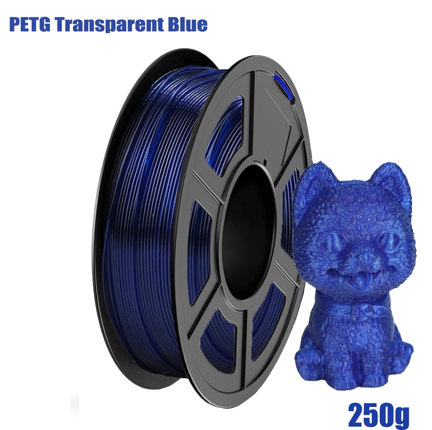 PETG Filament 1.75Mm , 3D Printer Filament PETG Transparent, Strong Toughness,200G/250G/500G/1Kg Filament High Precision, Dimens