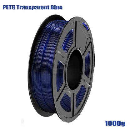 PETG Filament 1.75Mm , 3D Printer Filament PETG Transparent, Strong Toughness,200G/250G/500G/1Kg Filament High Precision, Dimens
