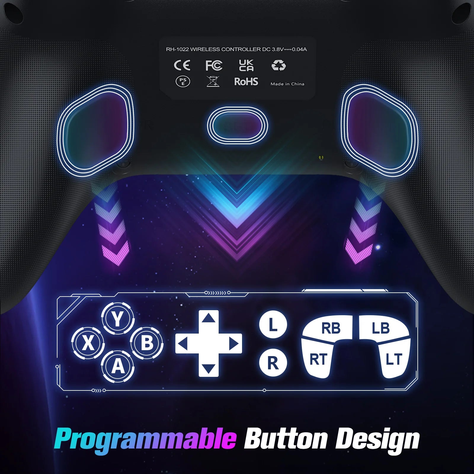 Wireless Gamepad for Xbox One ,Xbox Seris S ,Xbox Series X Console Win 7 8 10 Dual Vibra with Six Axis Gyroscope Game Controller