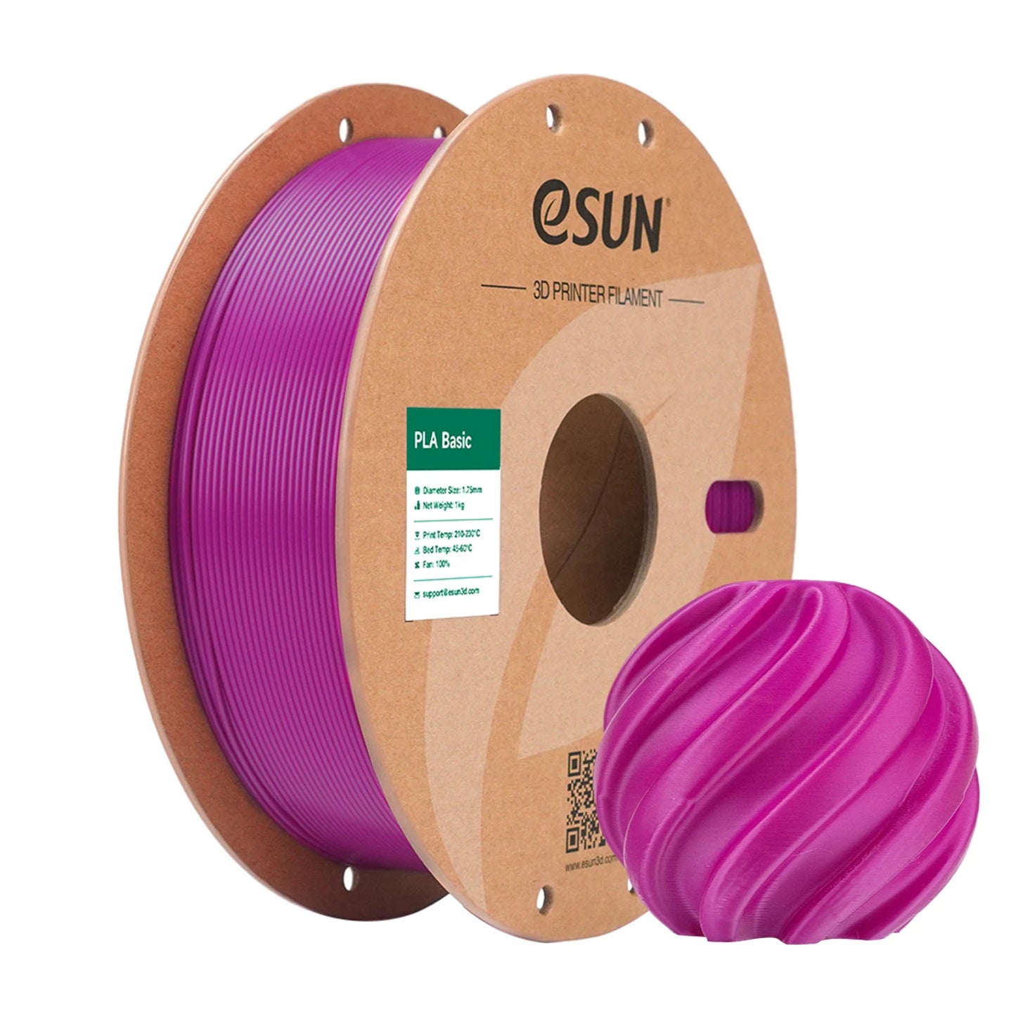 High Speed PLA 3D Filament 1KG 1.75MM Basic PLA 3D Printer Filament for Bambu Lab Pla-Basic Filament Upgraded PLA Filament