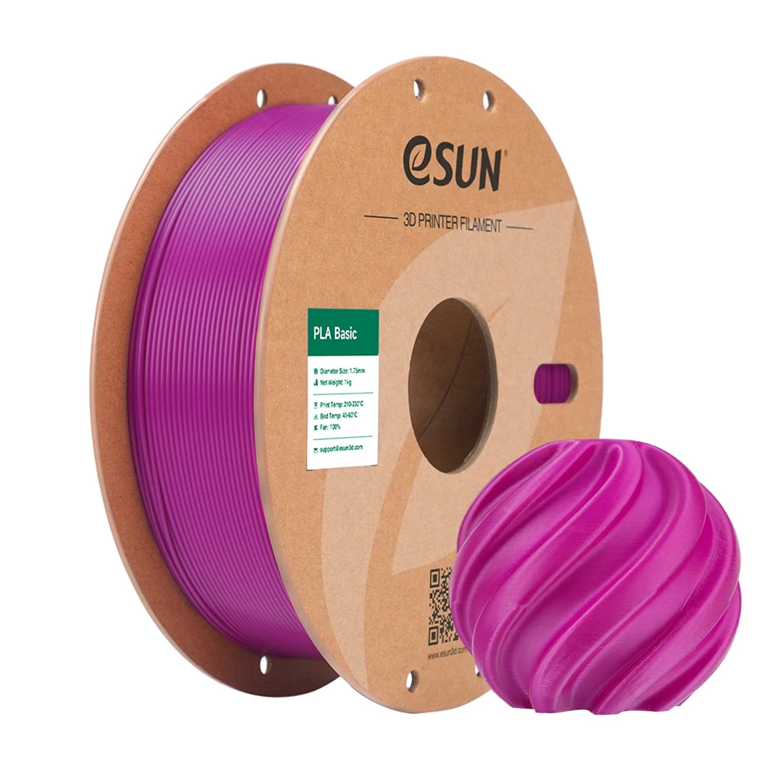 High Speed PLA 3D Filament 1KG 1.75MM Basic PLA 3D Printer Filament for Bambu Lab Pla-Basic Filament Upgraded PLA Filament