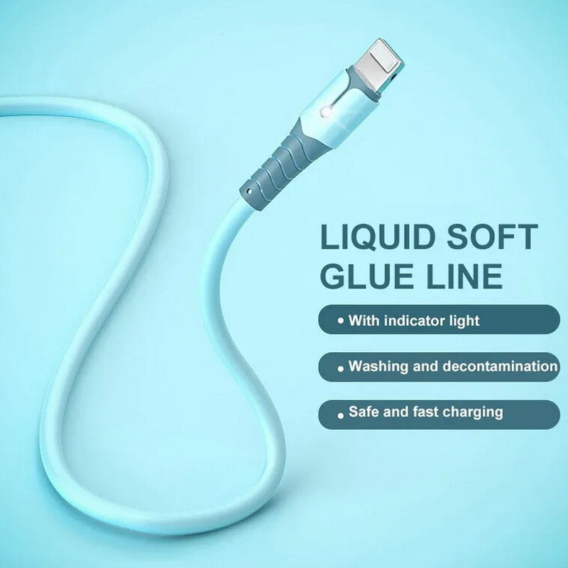 5A Fast Charging USB Cable for Iphone 14 13 12 11 Pro Max X XR 8 7 Light Charger