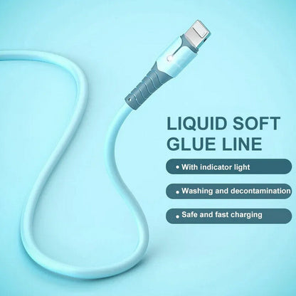 5A Fast Charging USB Cable for Iphone 14 13 12 11 Pro Max X XR 8 7 Light Charger