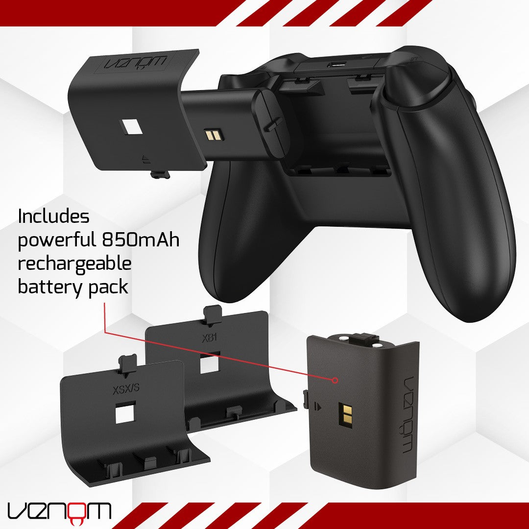 Xbox Charging Dock with Rechargeable Battery Pack for Series X Series S Xbox One