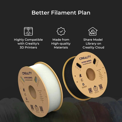 Hyper Series PLA Filament 1.75Mm Better Fluidity Faster Cooling High Precision for FDM Printers