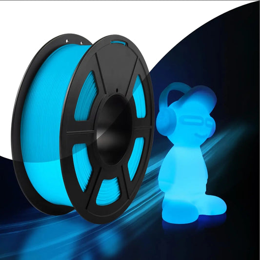 Glow in the Dark Filament Multicolor, Green, Blue, Purple and Rainbow, PLA Filament 1.75 Mm, 3D Printer Filament Bundle,